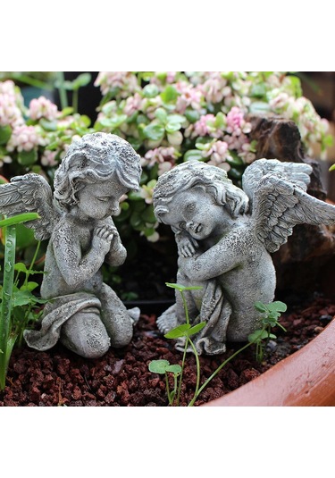 Suntek 2 Adet Melek Heykelleri Koleksiyonu Otel Festivali