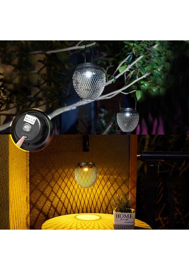 Güneş Fener Açık Güneş Enerjili Kolye Işık Bahçe Avlu L6359b