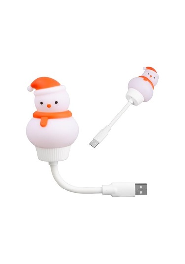 Powermaster Esnek Usb'li Çocuk Gece Lambası Beyaz