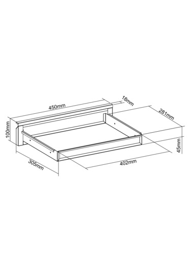 Metal Masa Altı Çekmecesi