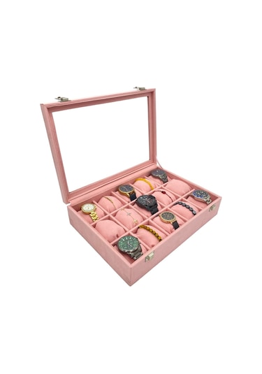 Saat Kutusu 15 Li Pembe Spesiyal Lüks Pembe