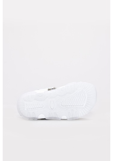Hakiki Deri Unisex Çocuk Klasik Sandalet 006bak001 Beyaz