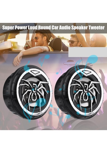 Ximistore9 150w 12v Otomobil Yüksek Ses Hoparlörü, Özel Örümcek Desenli, Yüksek Hassasiyetli Ve Kolay Kurulumlu