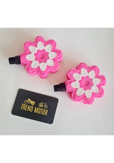 Pedal Takım Pembe Çiçek Model - 16 - 20 Jant Kız Çocuk Bisikleti
