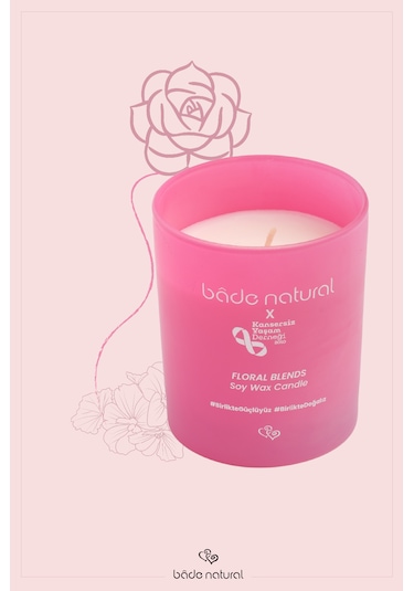 Bade Natural Soya Mumu Floral Blends %100 Doğal Ve Vegan