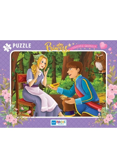 Blue Focus 72 Parça Külkedisi Sindirella Büyük Frame Puzzle Kız