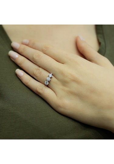 Lova 1 Karat Pırlanta Tria Yüzük - 1050207