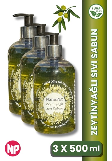 Zeytinyağlı Sıvı Sabun 3 X 500ml