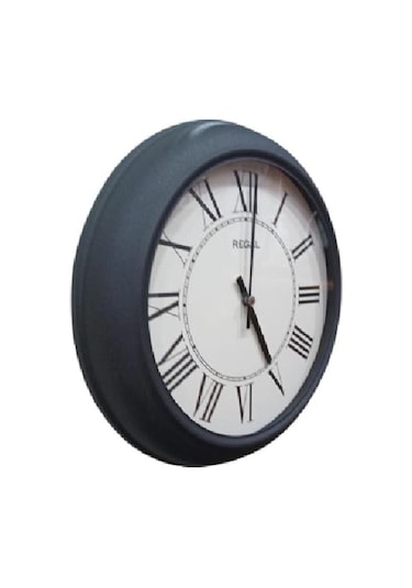 Regal 4290 Bwr Özel Seri Metal Kasa Akar Sessiz Saniyeli Duvar Saati Çok Renkli
