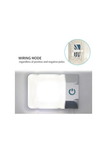 D4376s Dc11-18v 3.6w 6000-6500k Ip50 24leds Smd-5050 Deniz Rv Kısılabilir Led Dome Işık Tavan Lambası, Dokunmatik Kontrollü