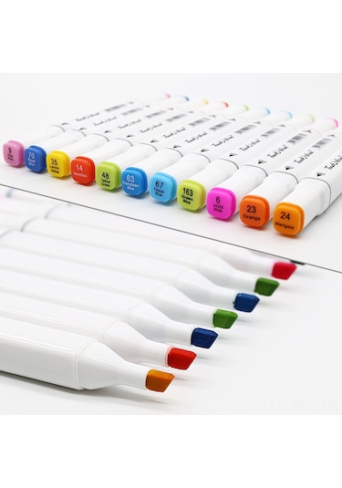 Mufunye 40 Renkli Anime Çizim Kalemi - Yüksek Kaliteli, Dayanıklı Ve Pratik Ofis Malzemesi Diğer