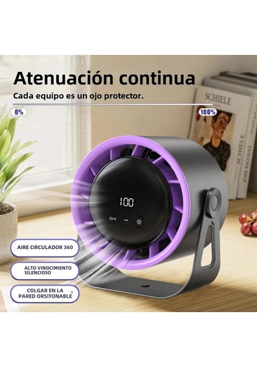 Çok Fonksiyonlu Tavan Vantilatörü, 4 Hızlı Masa Vantilatörü Gri