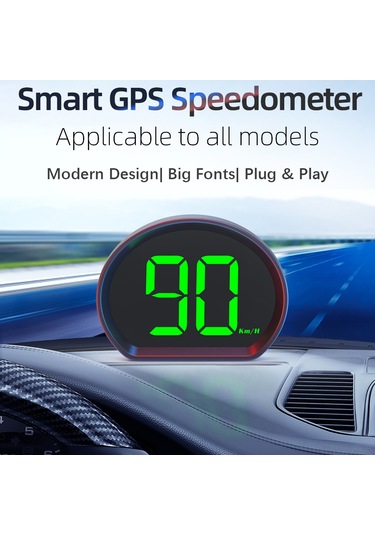 Maiyame 3 İnç Gps Araç Yükselişli Görüntüleyici, Hız Gösterimi Kmh , Yeşil Yazı Rengi, Abs Malzeme