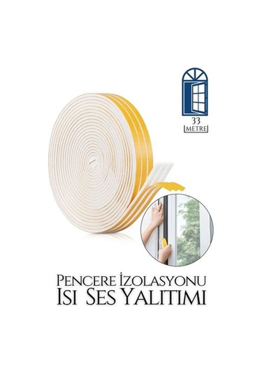 Modacar Pencere Ses Isı Yalıtım Sünger Bant 33 Metre