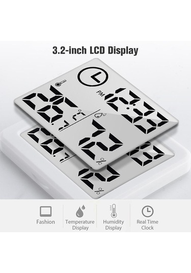 Sıcaklık -10celsius -70celsius İle Kapalı Higrometre Termometre Nem Ölçer Monitörü 14 Fahrenheit -158 Fahrenheit Ve