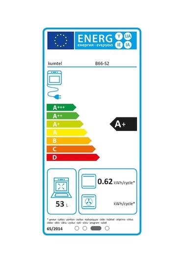 Kumtel B66-S2 Cam Ankastre Fırın