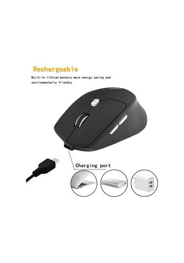 Novahub Kablosuz 2.4g+bt4.0 Çift Modlu 2400dpi Oyun Faresi - Şarj Edilebilir 001