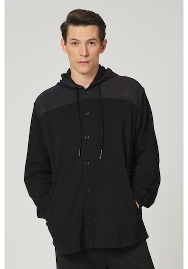 Alexandergardi Alexandergardı Paraşüt Kumaş Detaylı Oversize Hırka E22-61000 001