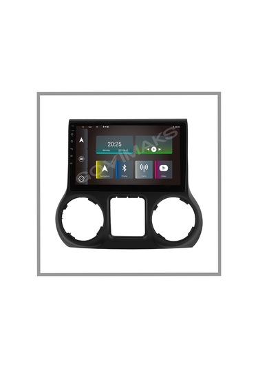 Govimaks Jeep Wrangler Uyumlu 2010-2018 8 Gb Ram 128 Gb Hafıza Androıd Multımedıa Teyp 9"