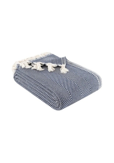 Battaniye Pamuk Miren 180x200 Cm Lacivert