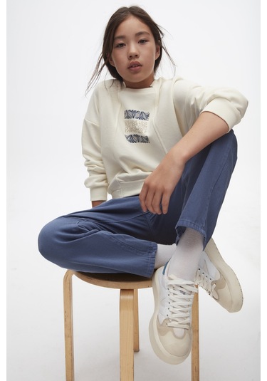Nk Kids Love 37303 Kız Çocuk Sweatshirt Ekru