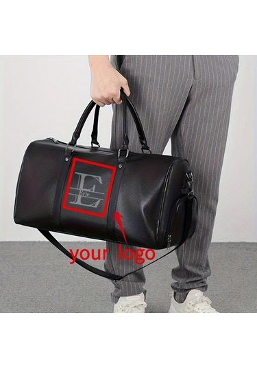 Sandwich Motion003 Özel Adlı Spor Çantası - Ayakkabı Gözlü Siyah Crossbody Fitness Seyahat Çantası Siyah Siyah