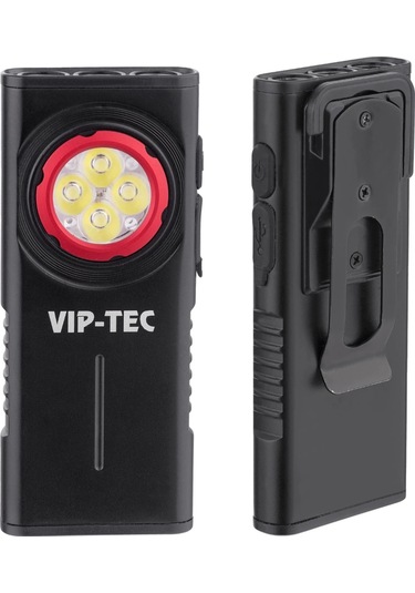 Vip-tec Vt891203 1000 Lümen Şarjlı Alüminyum Gövde Slim Cep Feneri Çok Renkli