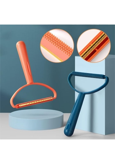 Mini Sökücü Kabarmış Kumaş Halı İçin Yün Ceket Giysi Jilet Fırça Aracı Turuncu