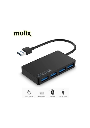 Molix 4 Port Usb 3.0 Hub Çoklayıcı