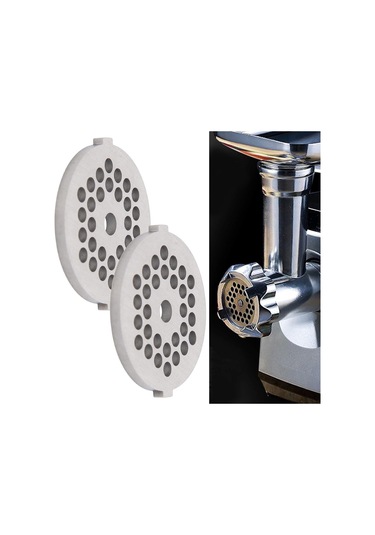 Maiyame 5 Adet Paslanmaz Çelik Disk Bıçaklı 2'li Paket, 5mm Delikli Gıda Dilimleme Ve Ezme İçin Kırık Meat Grinder Aparatı