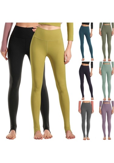 Fastbuy Kadınlar İçin Yüksek Bel, Hızlı Kuruyan Şekillendirici Yoga Taytı - Siyah Siyah