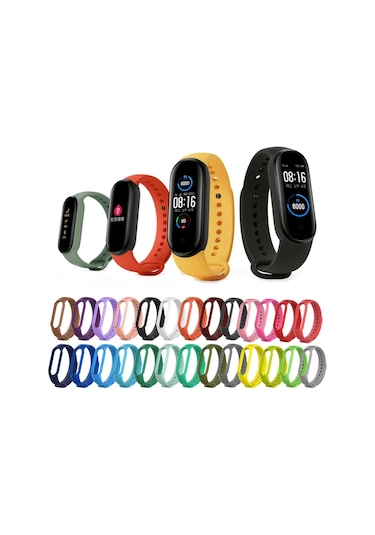 Xiaomi Mi Band 5 Mi Band 6 Mi Band 7 TME Silikon Kordon Kayış - 439929528