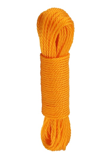 Fosenze 20m Nilon Teli - Dayanıklı Bahçe Bağlama, Kamp İçin Çekim Ve Çamaşır Asma İçin Turuncu Rope Turuncu