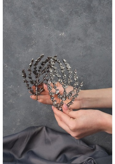 FdayAksesuar Gelin Saç Aksesuarı Çift Taraflı Helen Gelin Kına Tacı FRDY31688