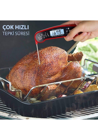 Katlanabilir Problu Mutfak Termometresi kalibre Edilebi