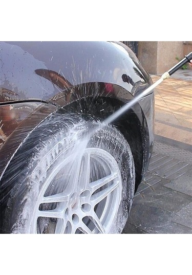 Besthome1 Jms Yüksek Basınçlı Su Tabancası, Araba Yıkama, Zemin Temizleme, Çim Avlu Bahçe Sulama, Nozulu Yağmurlama, Profesyone Siyah