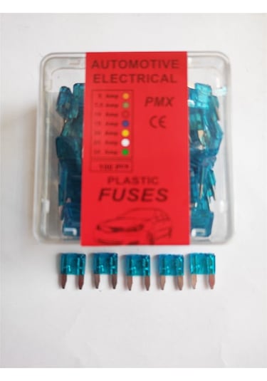 15 Amper Mini Yassı Bıçak Japon Sigorta 100,lü Paket