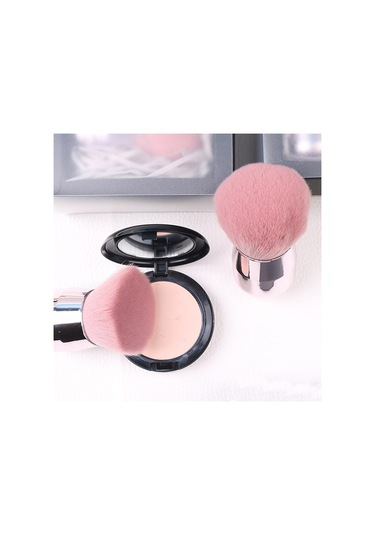 Vkemall Yumuşak Nylon Tüylü Plastik Kollü斜头&yuvarlak Başlı Blush/serbest Toz/fondöten Makyaj Fırçası - Taşınabilir Ve Dayanıklı