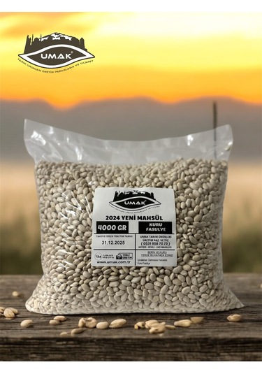 Umak Yeni Mahsul Yemeklik Kuru Fasulye 4 KG