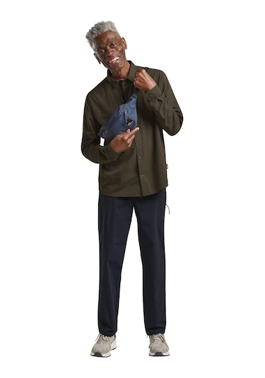 Jack Wolfskin Jack Wolfskın Sıerra Canyon Ls M Erkek Obsidian Moss Gömlek A63876-e0205 Antrasit