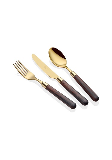 Rivadossi Cortina Oro Kahverengi 36 Parça Çatal Bıçak Seti Kahverengi