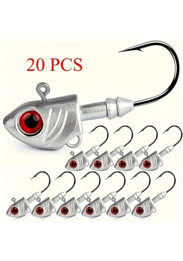 Fochsia 20g 0.705oz 20 Adet Parlak Kırmızı Gözlü Titreşimli Yem Taze Ve Tuzlu Su Balıkçılığı İçin