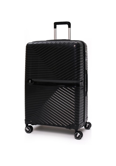 4 Lü Valiz Seti Elatae Exclusive Pro Polipropilen Kırılmaz Büyük - Orta - Kabin Boy Ve Makyaj Siyah 5239