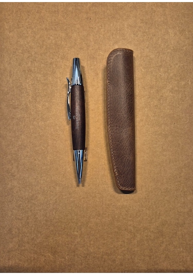 Faber Castell E-motion 1.4mm Parlak Krom/ahşap Kahverengi
