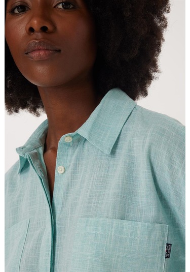 Lee Cooper Mındy Kadın Dokuma Gömlek Mınt 16052 Mınt Mint Yeşili