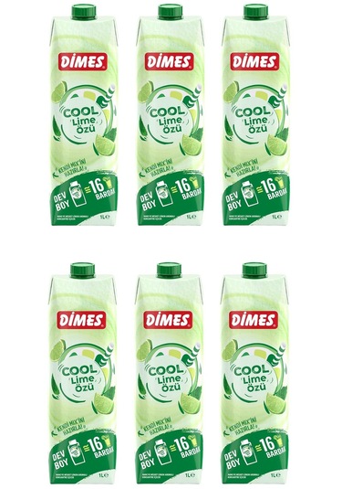Dimes Cool Lime Özü 1 Lt X 6 Adet