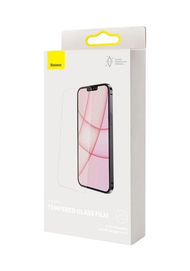 Baseus İphone 13 Pro Max 0.3mm Tempered Full Cam Ekran Koruyucu 2 Adet Set- 5775