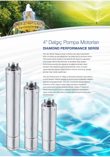 Alarko 7.5 Hp 380V Dalgıç Pompa Motoru