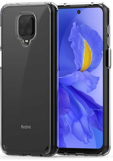 Xiaomi Redmi Note 9 Pro Kılıf Zore Coss Şeffaf Sert Silikon Kılıf Renksiz