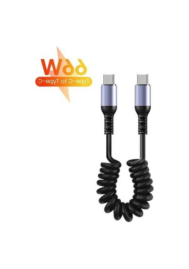 Tongxida 25 Cm 1 M Araba Usb C Kısa Hızlı Şarj Veri Kablosu 6a Çift Usb C To Usb C 0.25m-1m